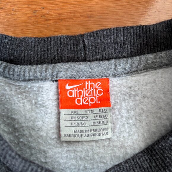 Vintage Nike The Athletic Dept Sweatshirt Mens XXL Crewneck Gray Y2K - Picture 3 of 6